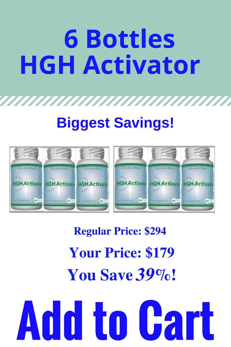 buy six bottle of HGH activator from Naturecast Products